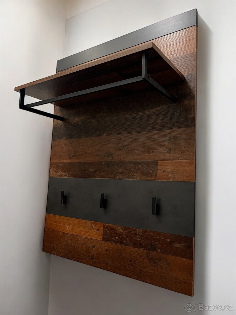 Předsíňový panel Indy s vintage vzhledem 80 / 106 / 28 cm - 2