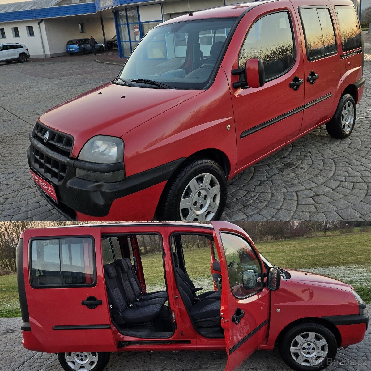 FIAT DOBLÓ 1,9 JTD 7 MÍST , KLIMA, EL.OKNA, MAXI - LONG TOP - 2