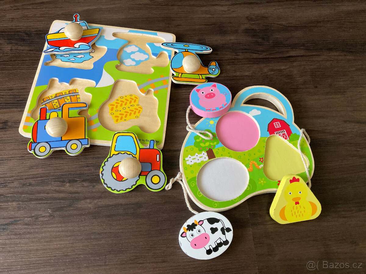 Vkládací puzzle a puzzle se šňůrkou - 2