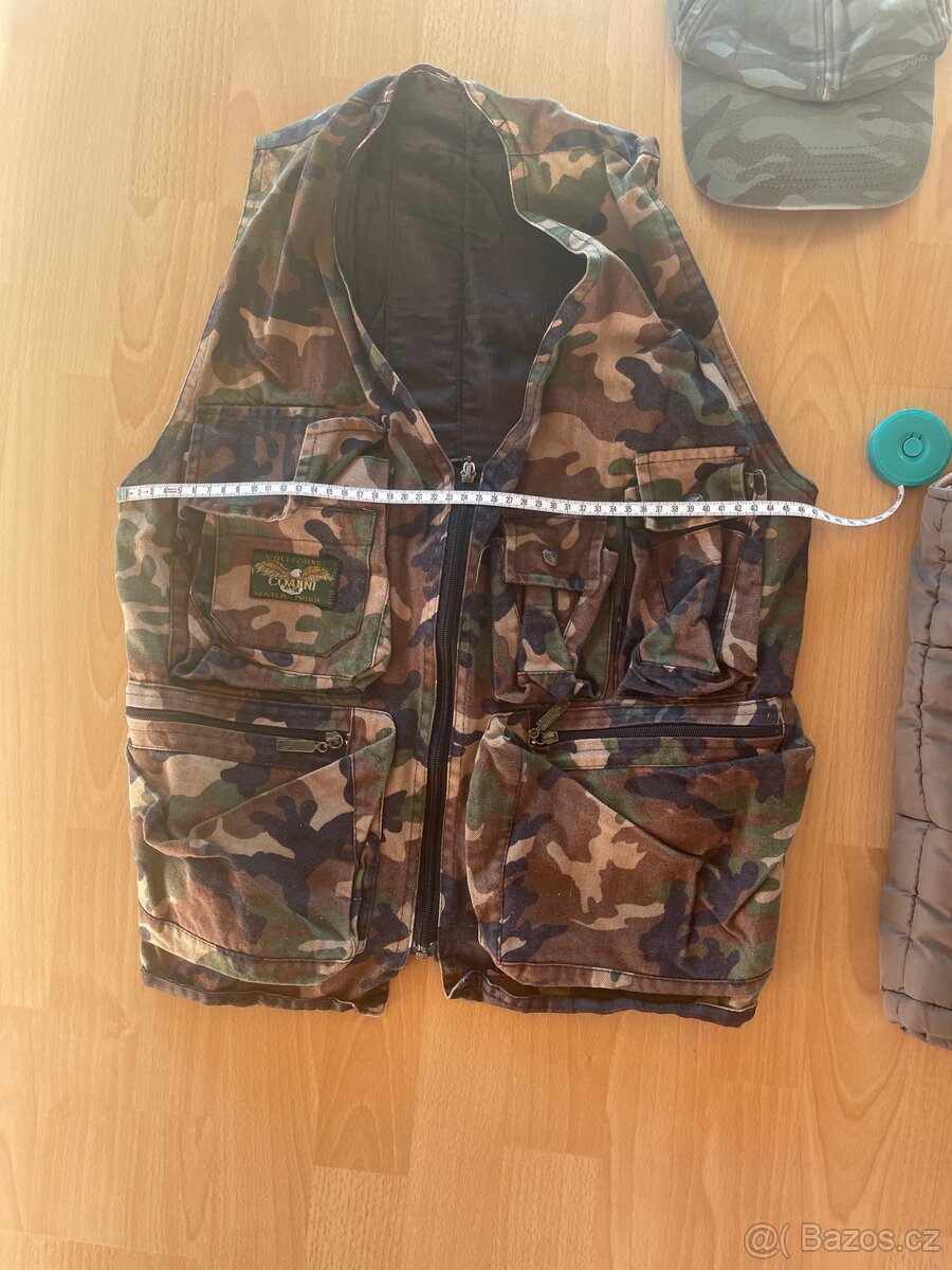 Vesta hnědá a maskáčová vel. 152 - 2