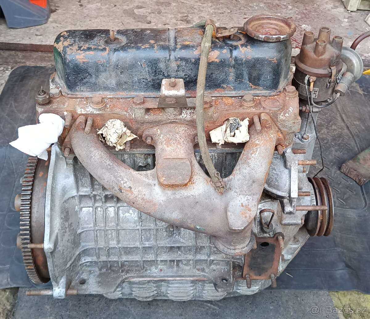 Motor Škoda 100 s hliníkovou vanou + díly - 2