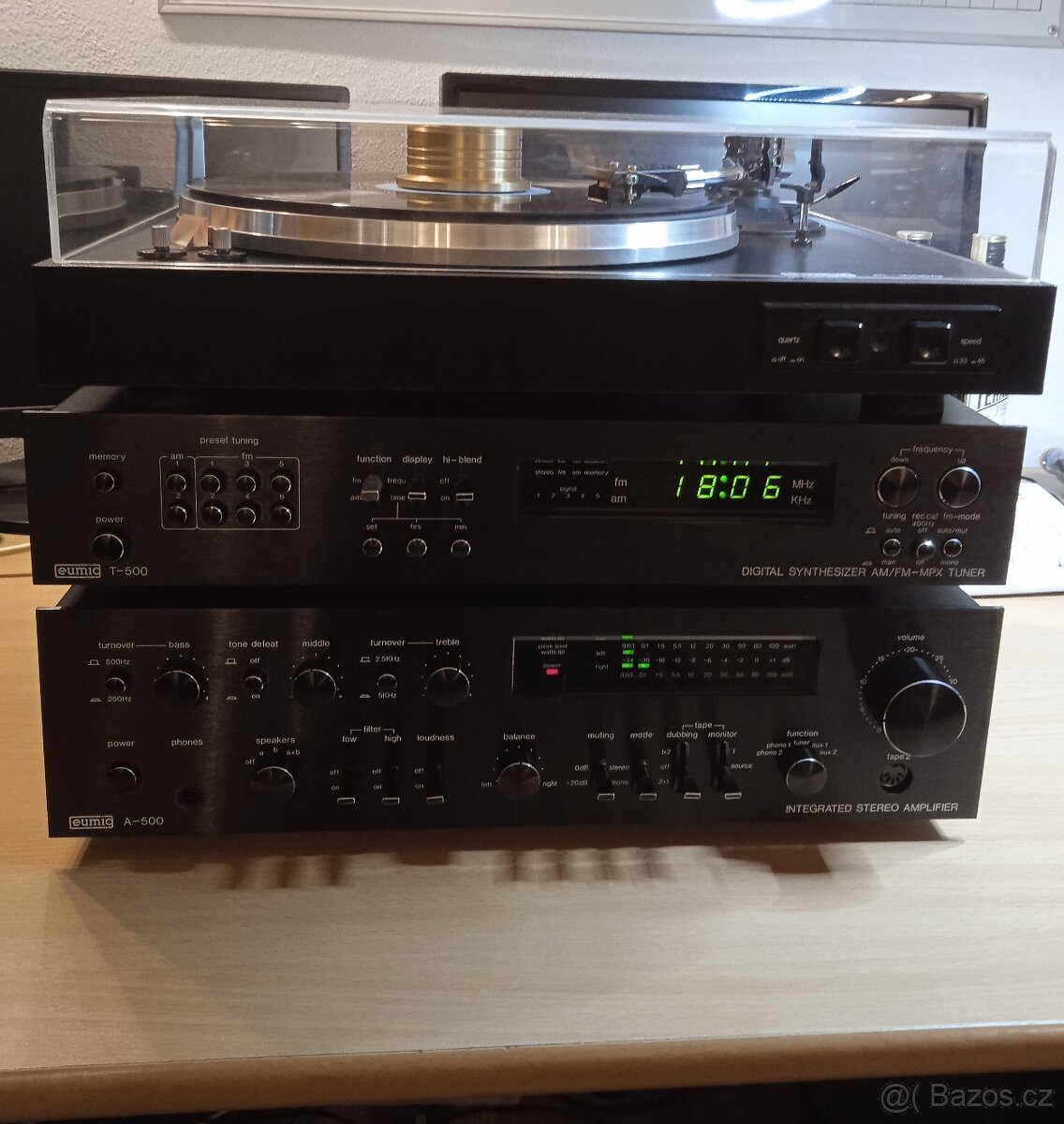 EUMIG T-1000 Vzácný Vintage Stereo Tuner na opravu - 2