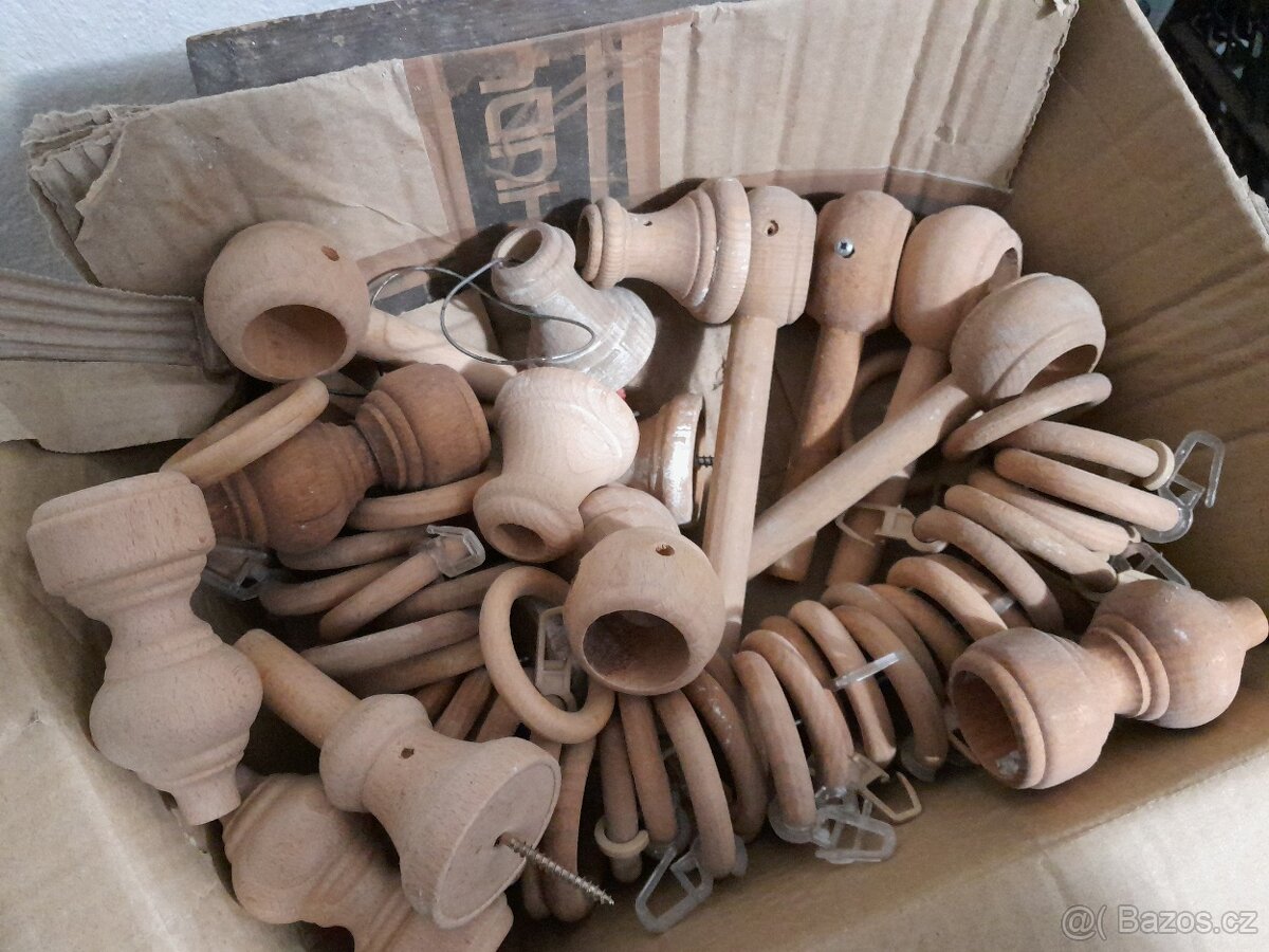 Garniže ,dřevěné kroužky - 2