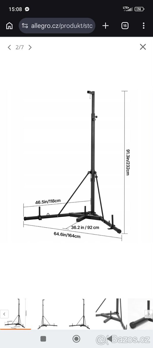 Stojan na boxovací pytel - 2