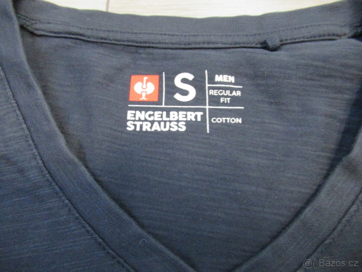 pánské tričko STRAUSS Cotton V-Neck S - 2