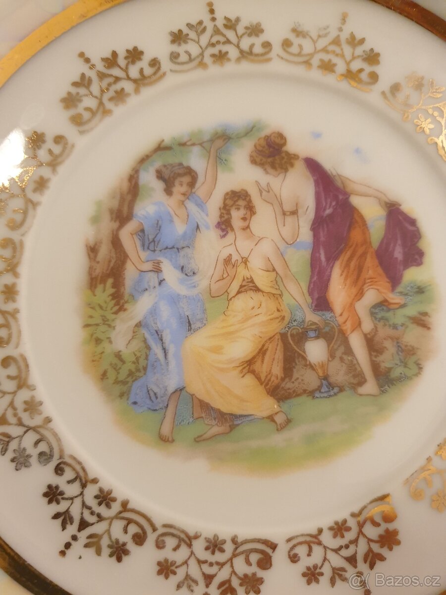 Porcelánové talíře Tři Grácie - 2