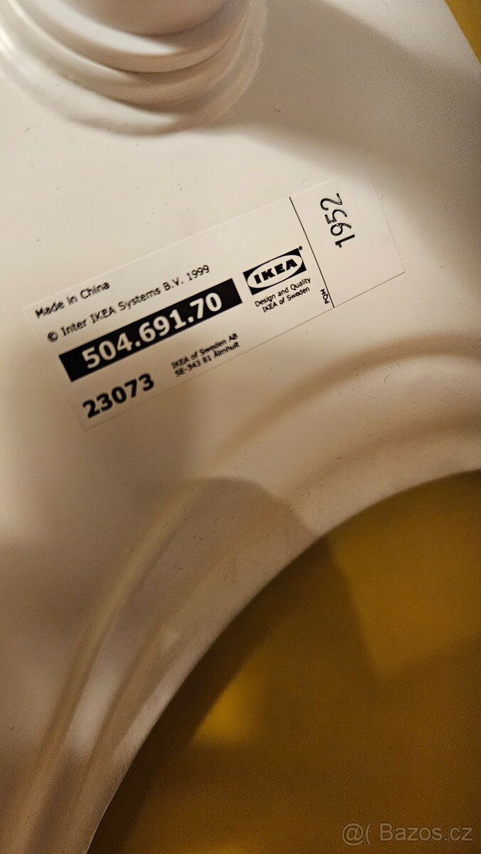 Dětská židle Ikea / žlutá / s kolečky - 2