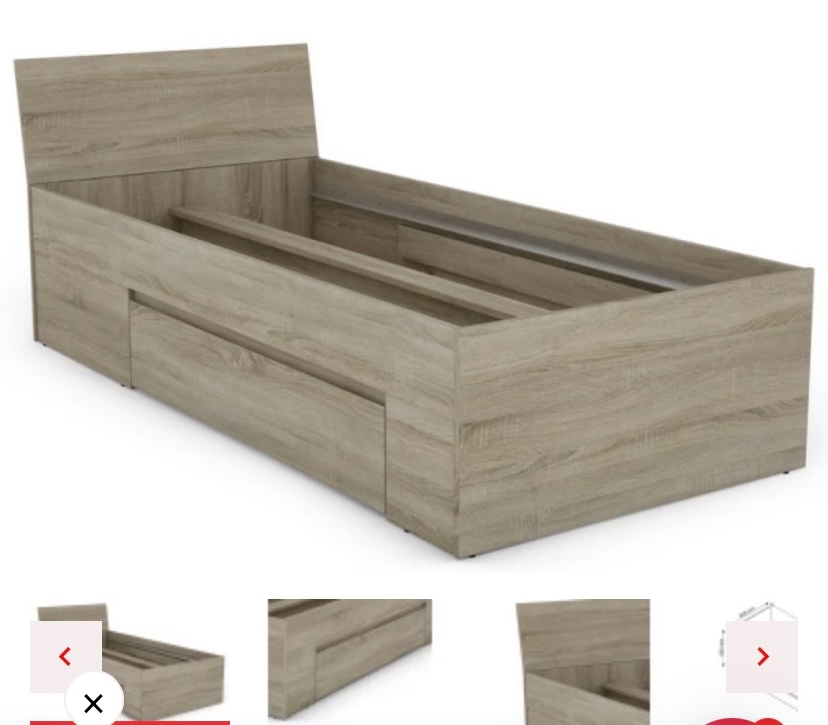 Postel s šuplíkem a roštem - 2