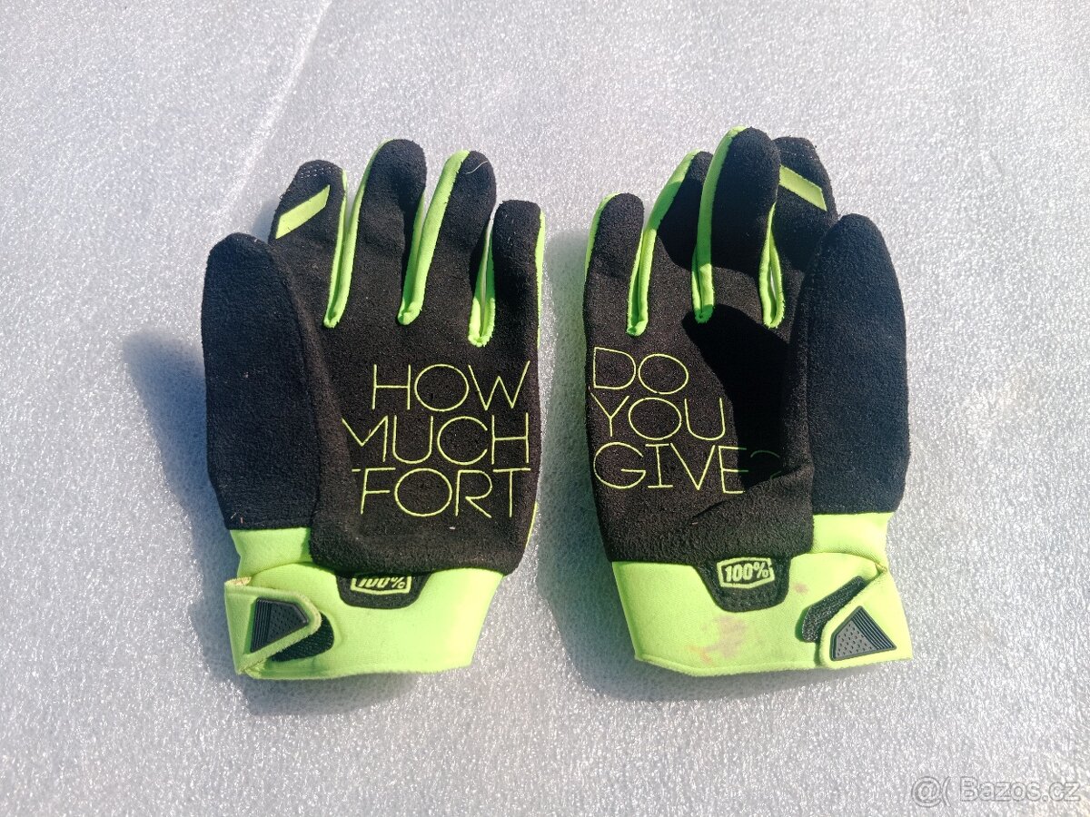 Oblečení - Dětské zateplené motokrosové rukavice 100% - 2