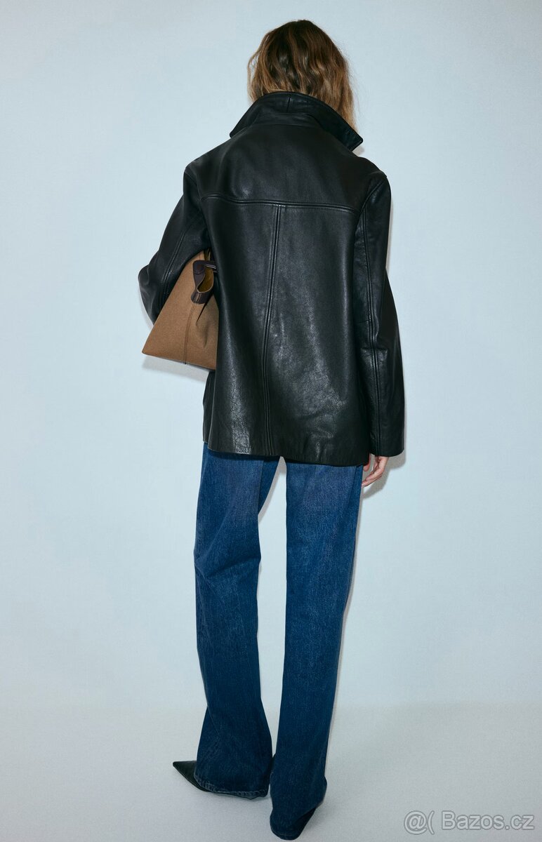 NOVÁ kožená bunda H&M, vel. S - 2