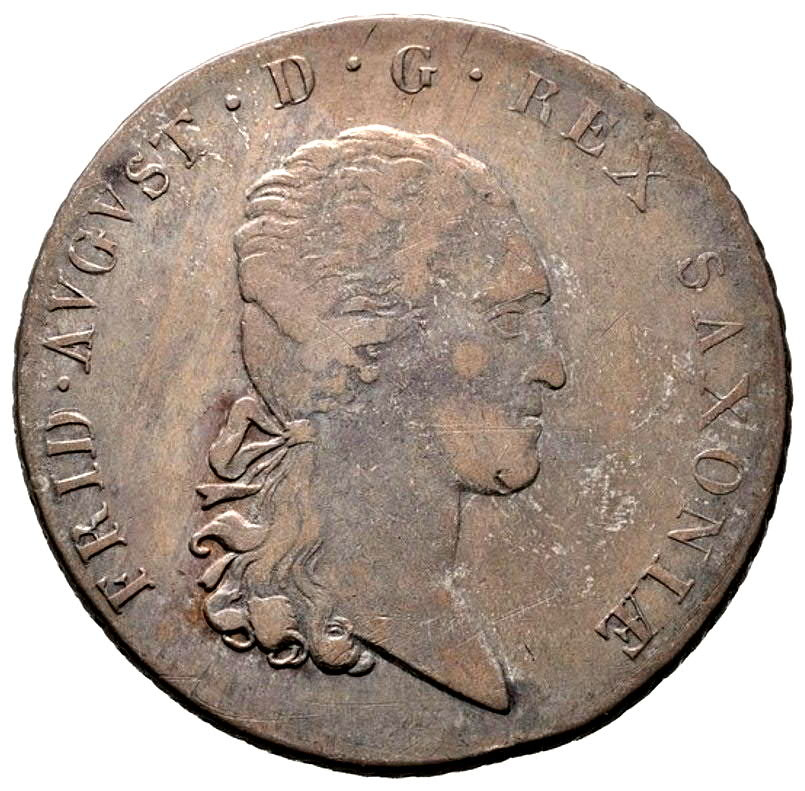 Stříbrná mince Sasko Fridrich August I. - 2