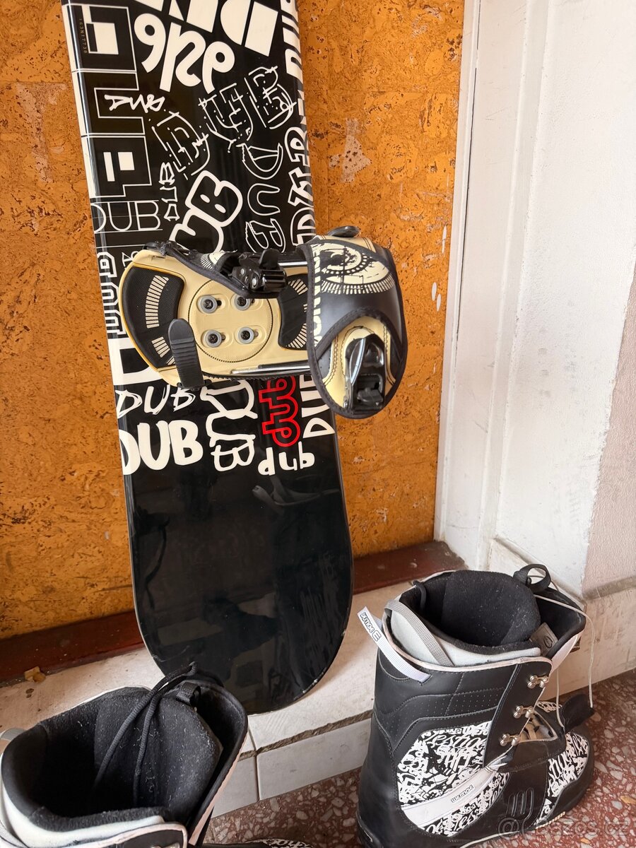 Snowboard +boty - 2