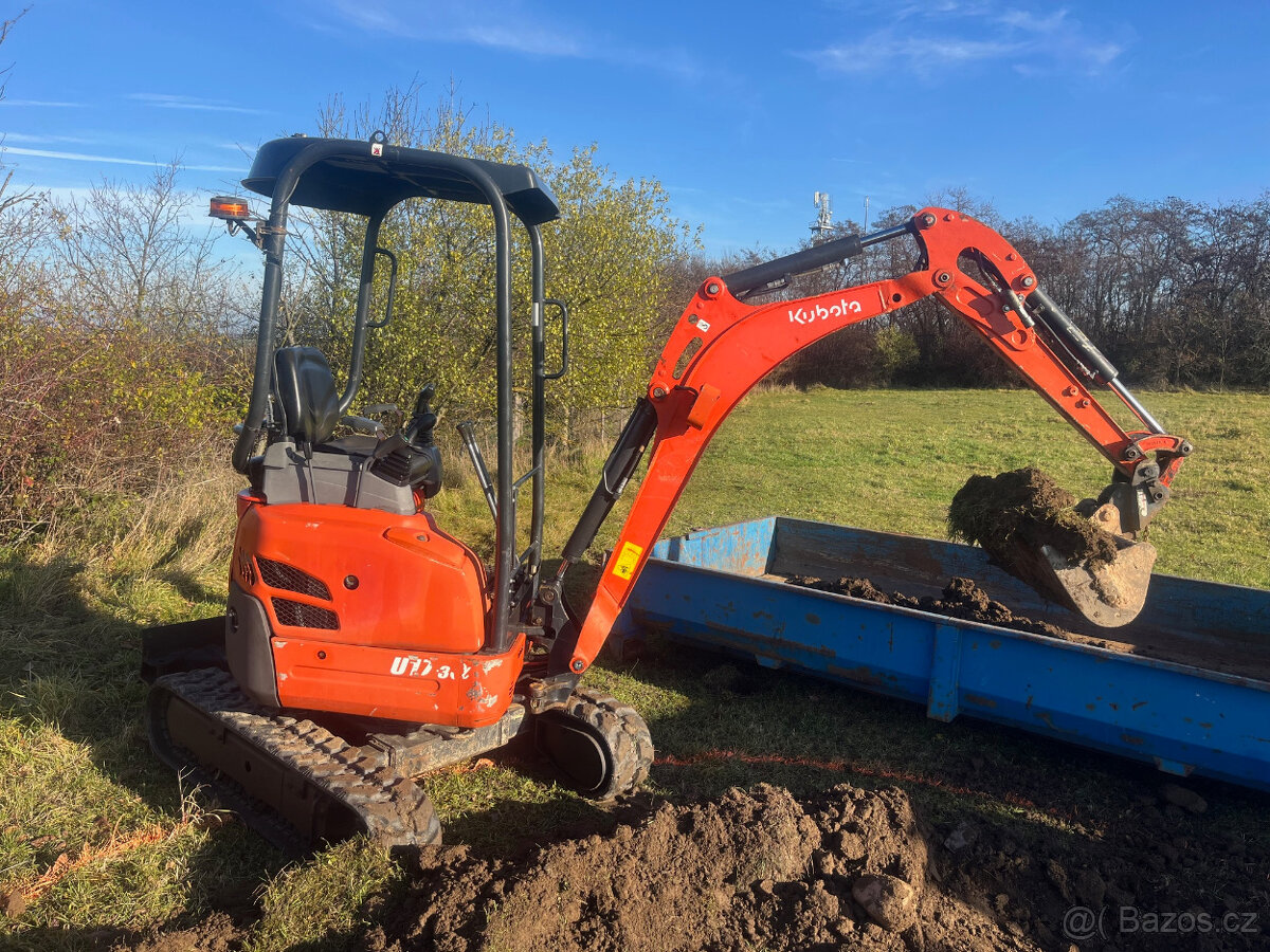 Pásový minibagr Kubota U17-3 - 2
