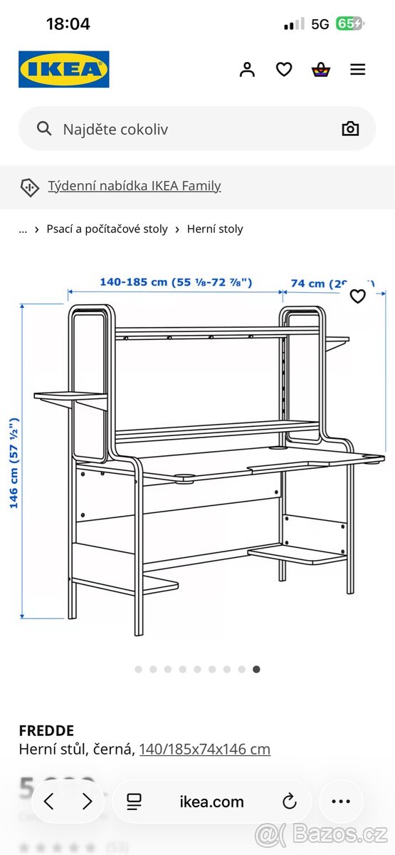 Herní stůl FREDDE z IKEA - 2