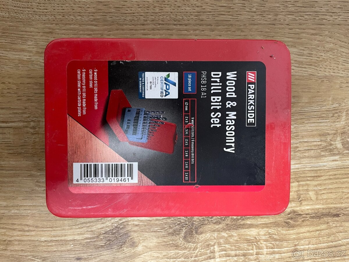 Parkside sada vrtáků - 2