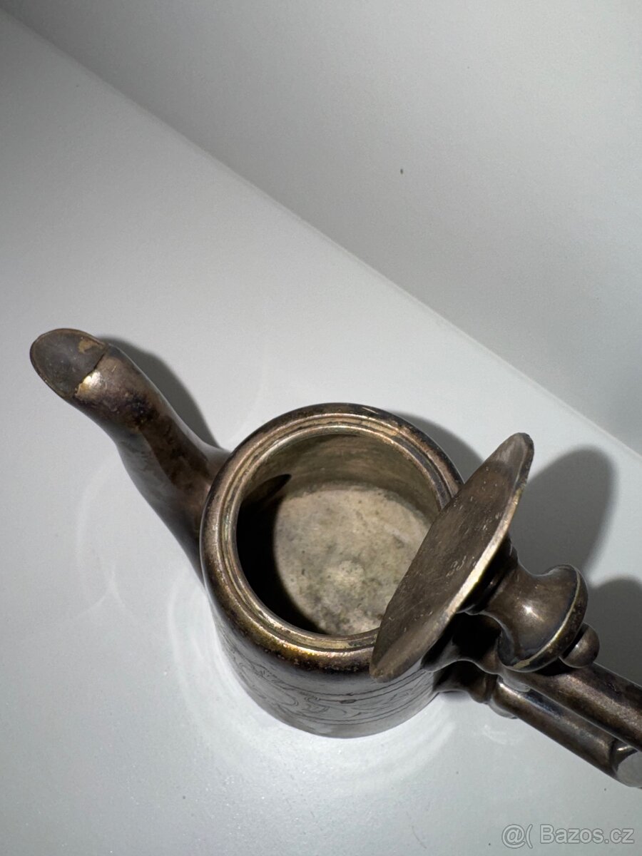 Starožitná postříbřená konvička WMF - 2