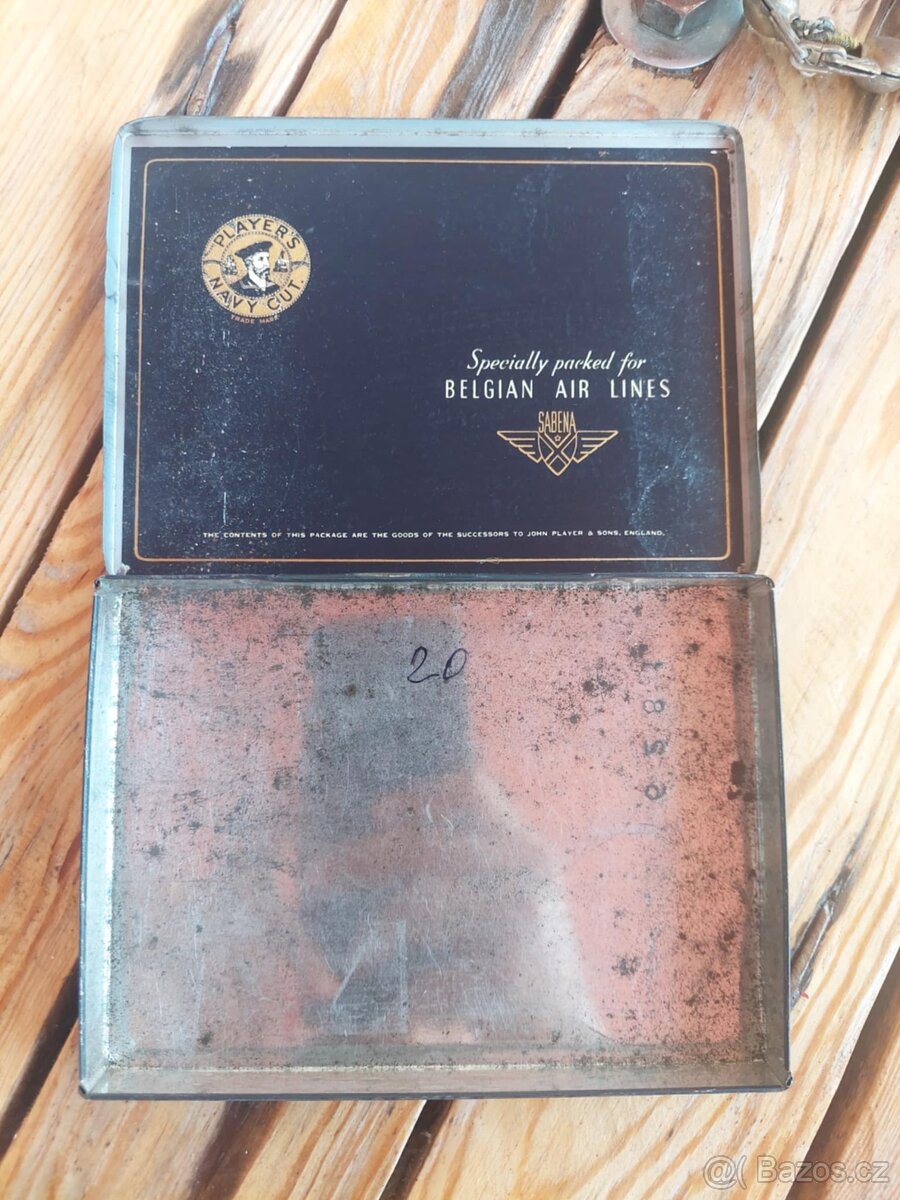 Krabička na cigarety Belgian air lines - 2