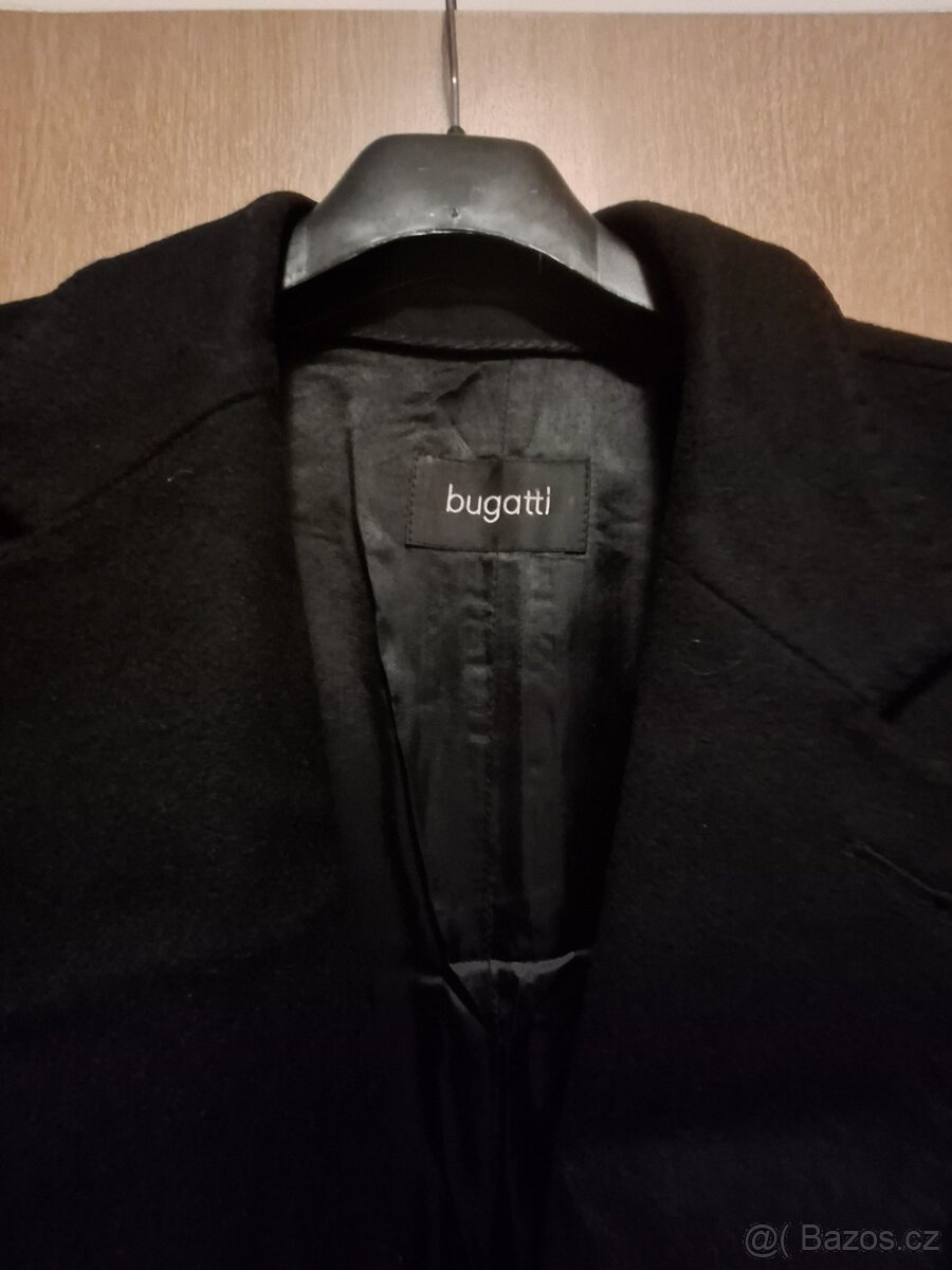 Černý kašmírový kabát Bugatti - 2