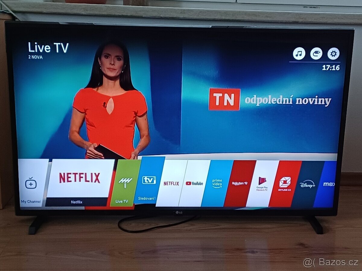 Smart TV LG 43UJ6307-úhlopříčka 108cm,Wi-Fi, DVB-T2 - 2