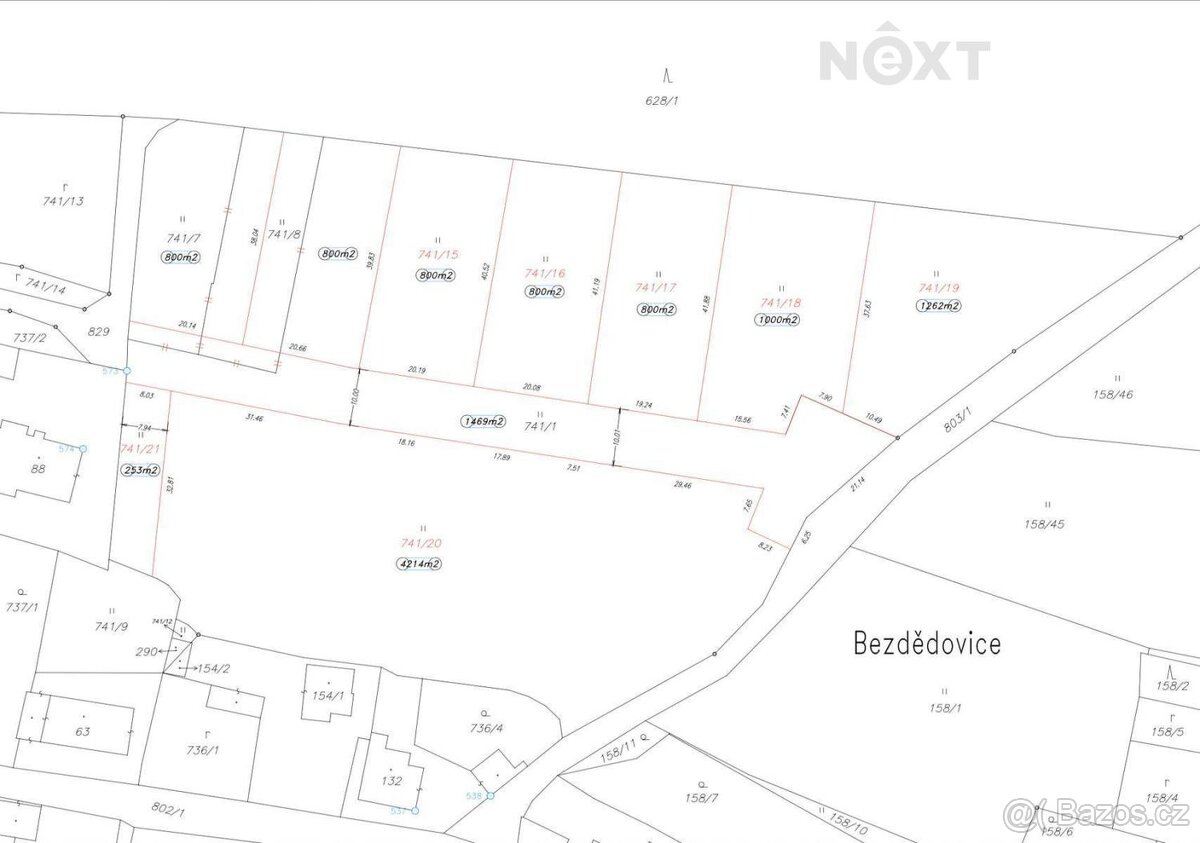 Prodej pozemek Bydlení, 1000㎡ - 2