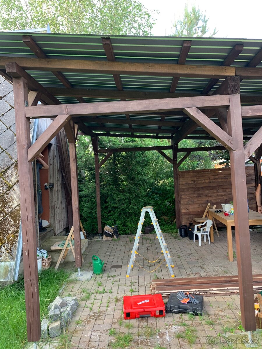 Dřevěná pergola 5x4 m - 2