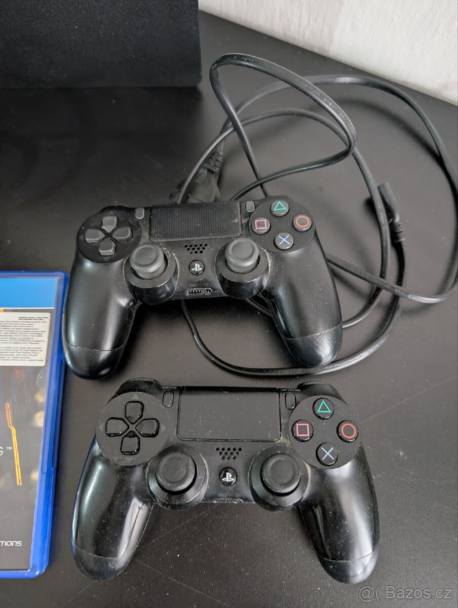 PS4 Slim + 2 ovladače+ Death Stranding - 2