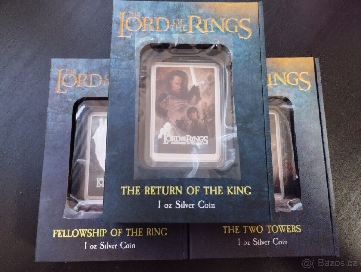 STŘÍBRNÉ MINCE LordOfTheRings™3x1OZ 2022 PROOF limit/3000ks - 2