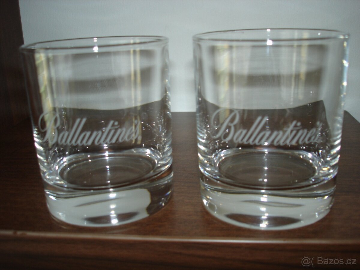 sklenice na whisky - nápojové sklo 2 ks - 2