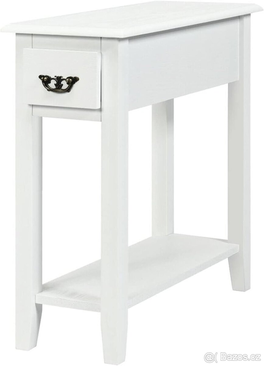 Hladký stolek-NOVÝ - hnědá barva - 2