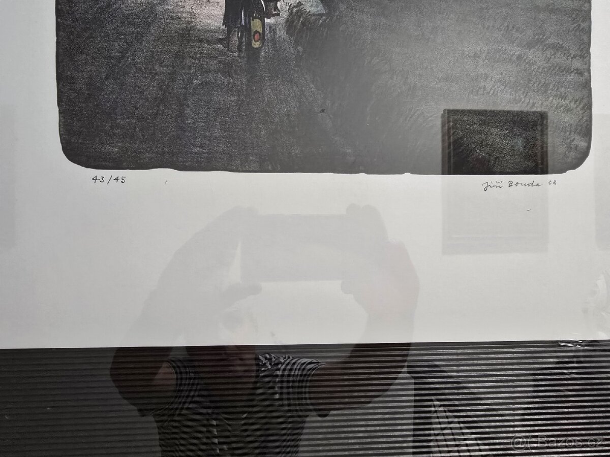 Velká litografie Jiří Bouda Pro pivo - 2