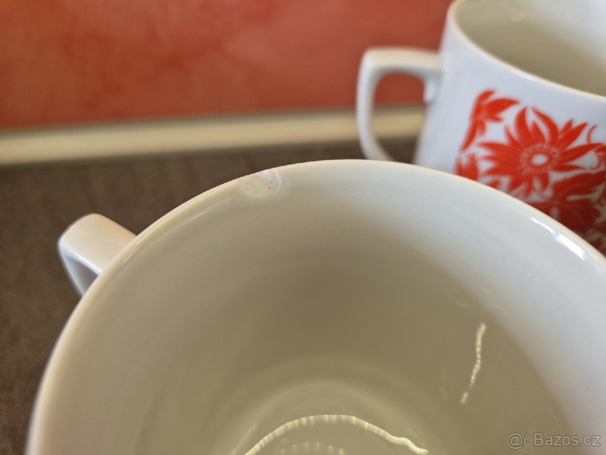 Retro hrnečky jetel Czechoslovakia typ A - 2