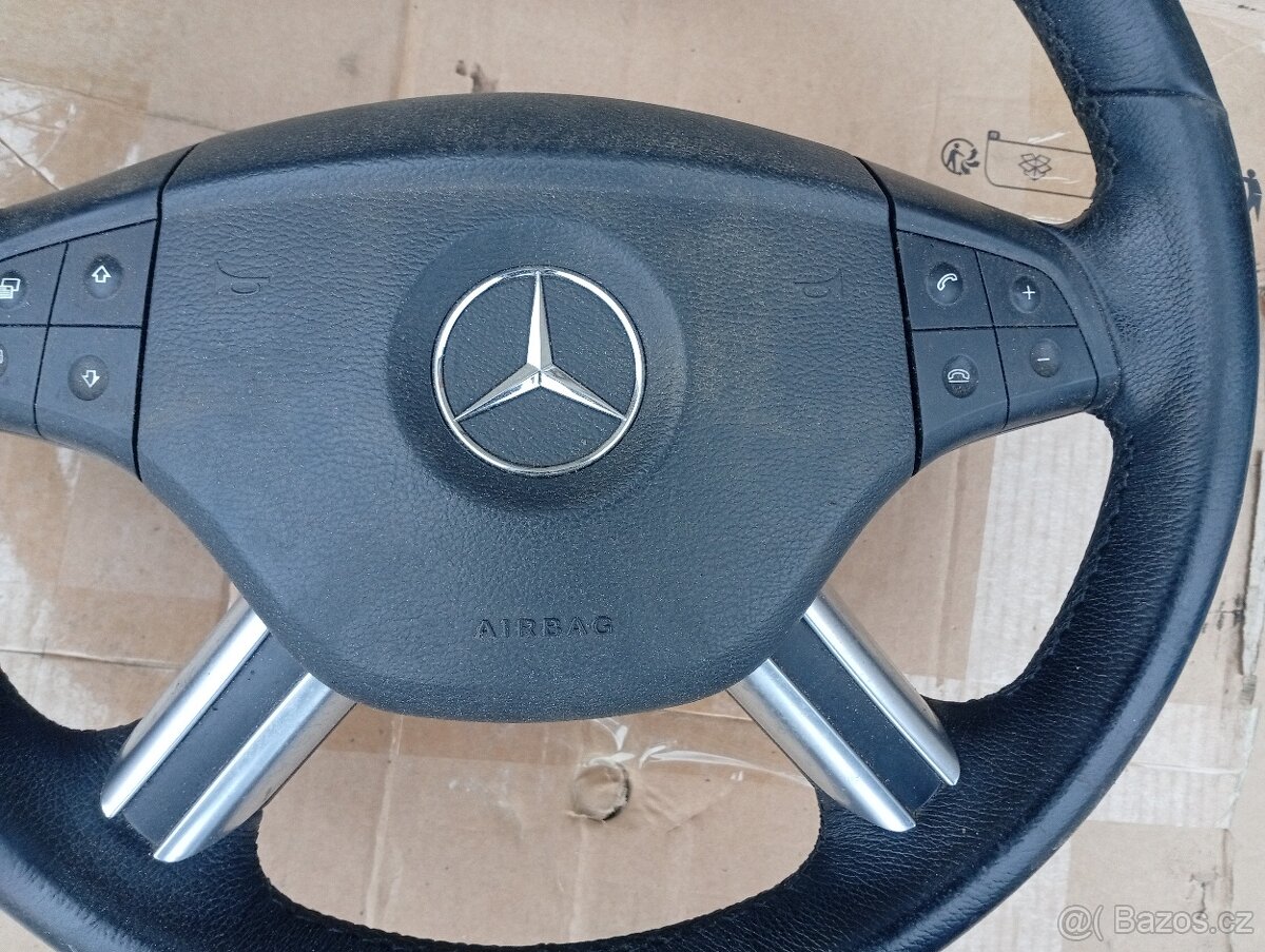 MERCEDES BENZ ML W164 RV 2005-2009 VOLANT KOŽENÝ PĚKNÝ - 2