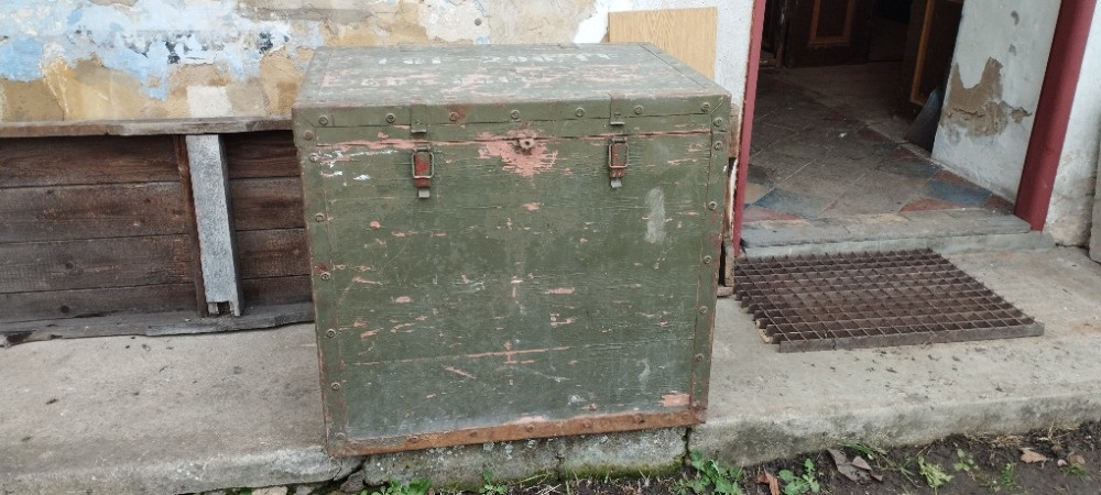 Vojenská transportní bedna TUF - ČSLA, industriální styl - 2