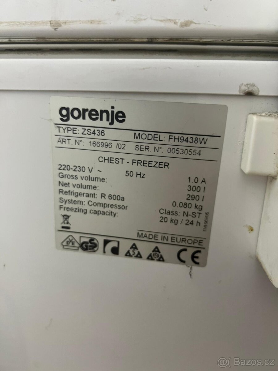 Pultový mrazák GORENJE - 2