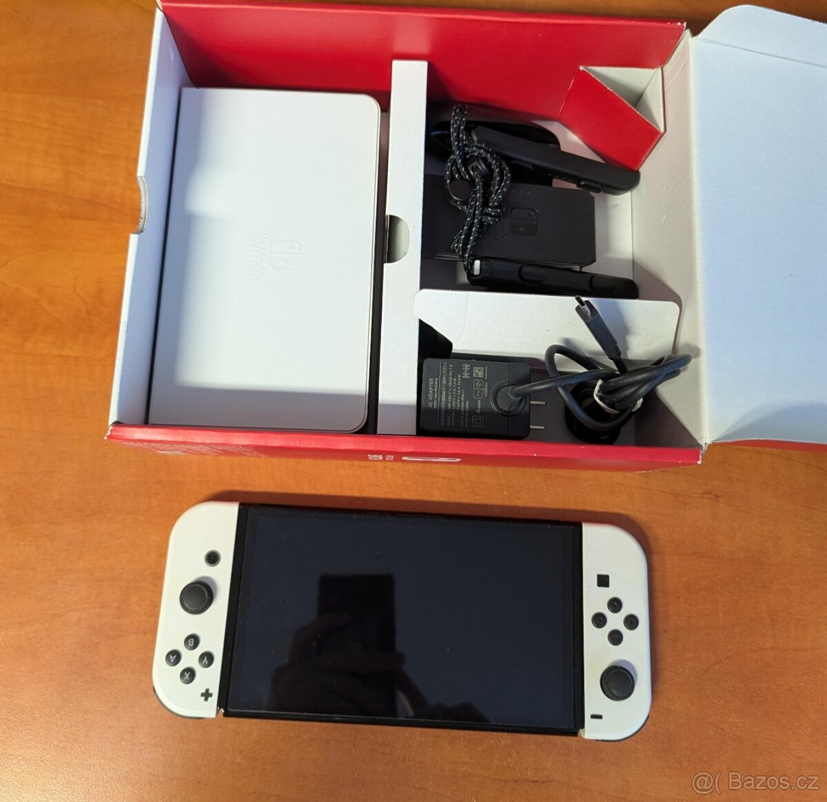 Nintendo Switch OLED Bílé - Komplet balení TOP Stav - 2