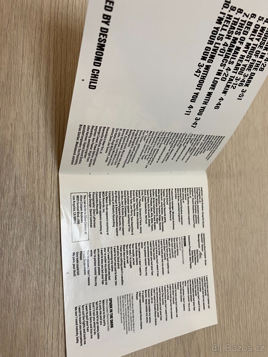 ALICE COOPER: TRASH, 1989, 1.PRESS, JEWEL CASE - 2