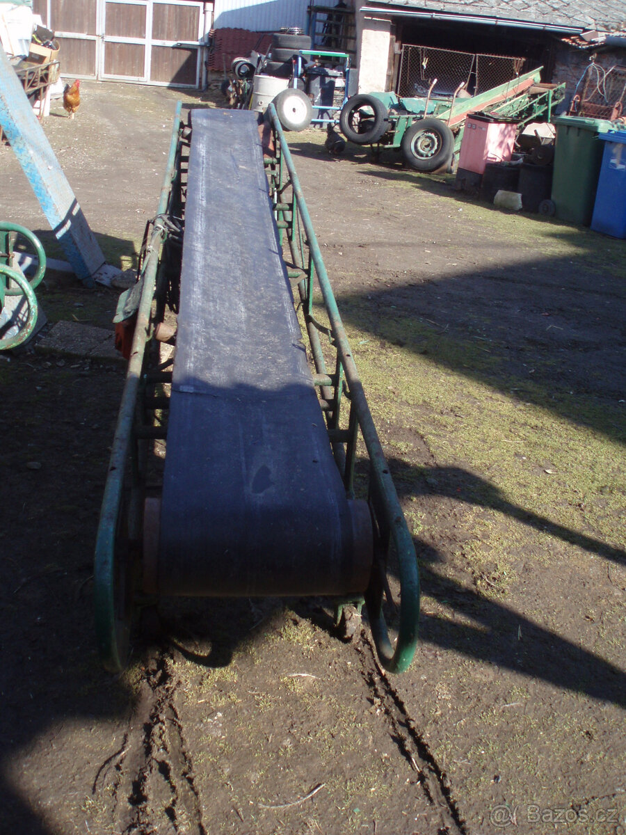 pásový dopravník 4m,380V - 2