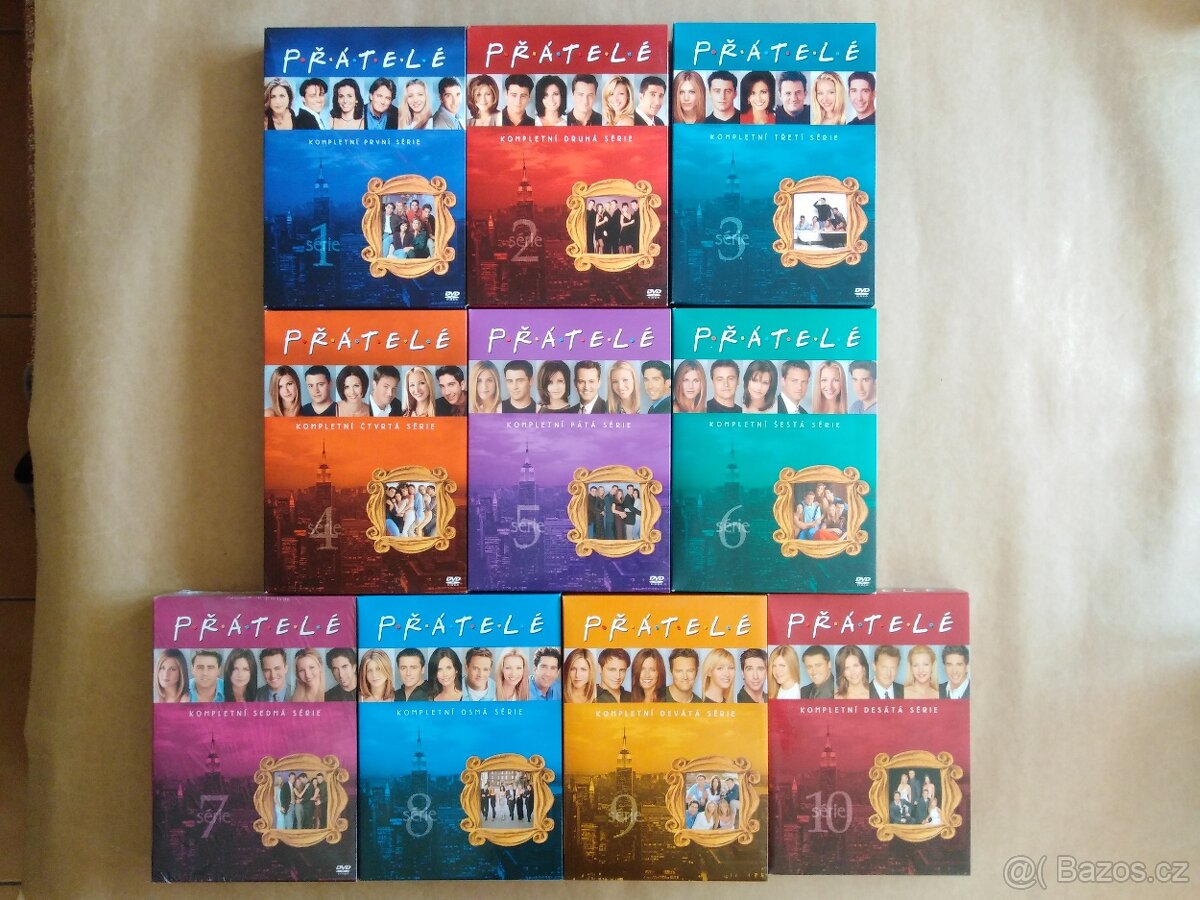 PŘÁTELÉ - KOMPLET 10. SÉRIÍ - 39 X DVD - 2
