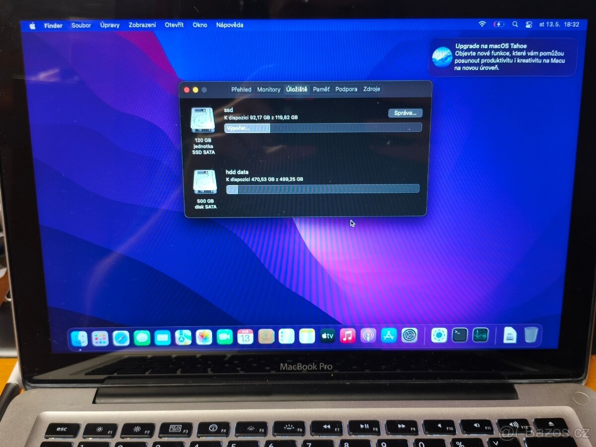 MacBook Pro 13" | 12GB RAM | SSD + HDD | USB-C nabíjení | M - 2