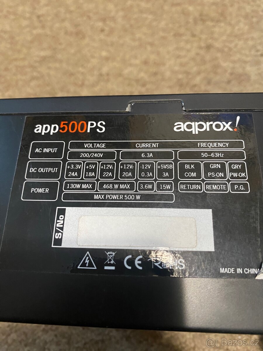 Pc zdroj aqprox app500ps - 2