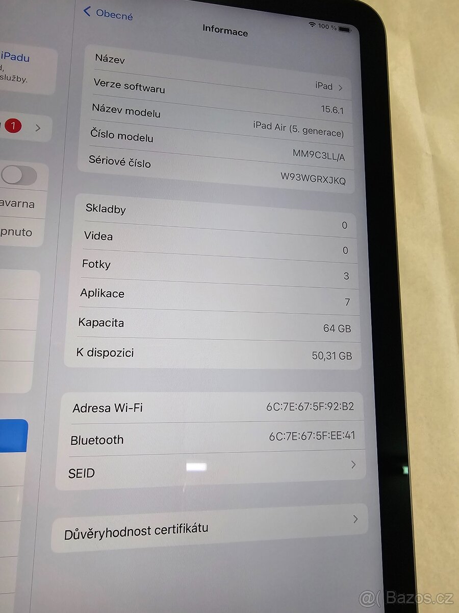 Ipad 5 Gen. 64Gb -2022 - Nový - 2