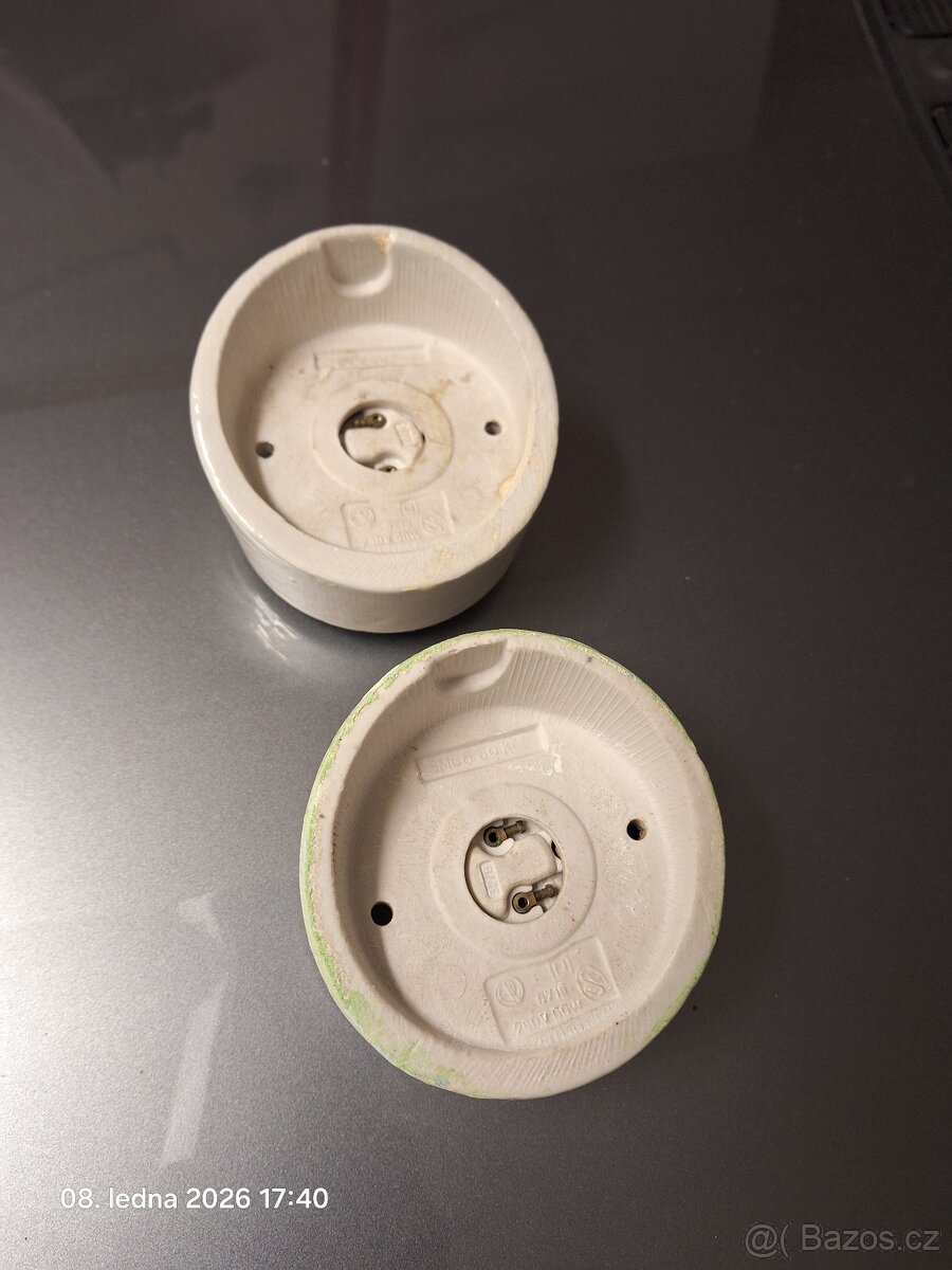 Porcelánové patice. - 2