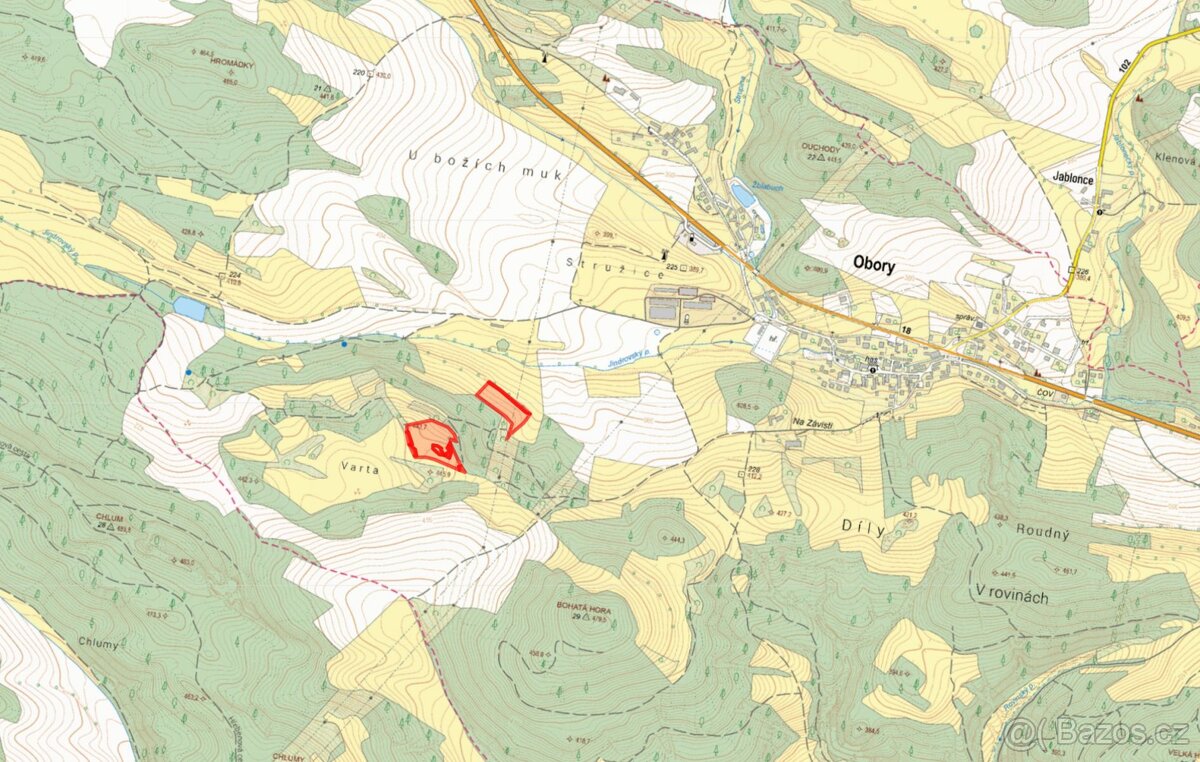 Zemědělská půda, prodej, Obory, Příbram - 2