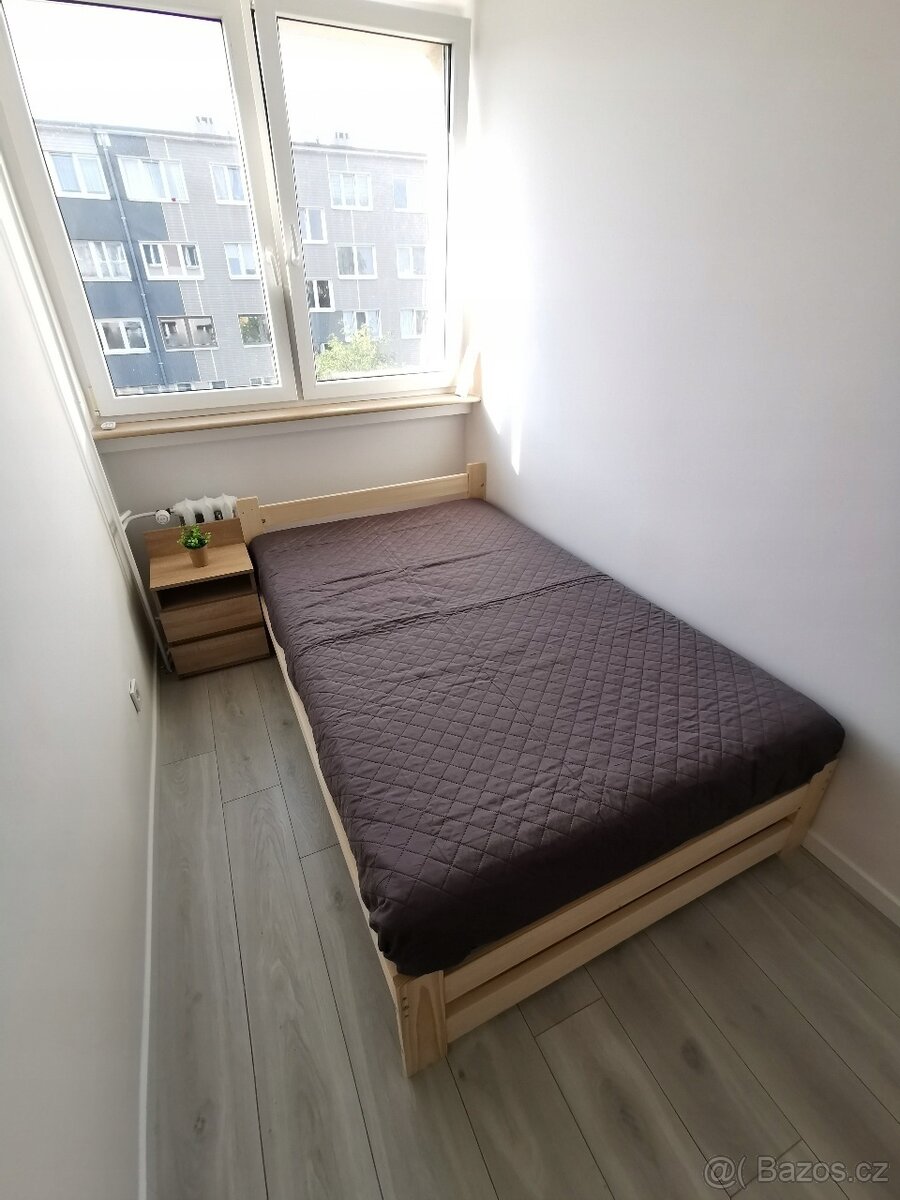 drevena postel 120x200 borovice S rostem - 2