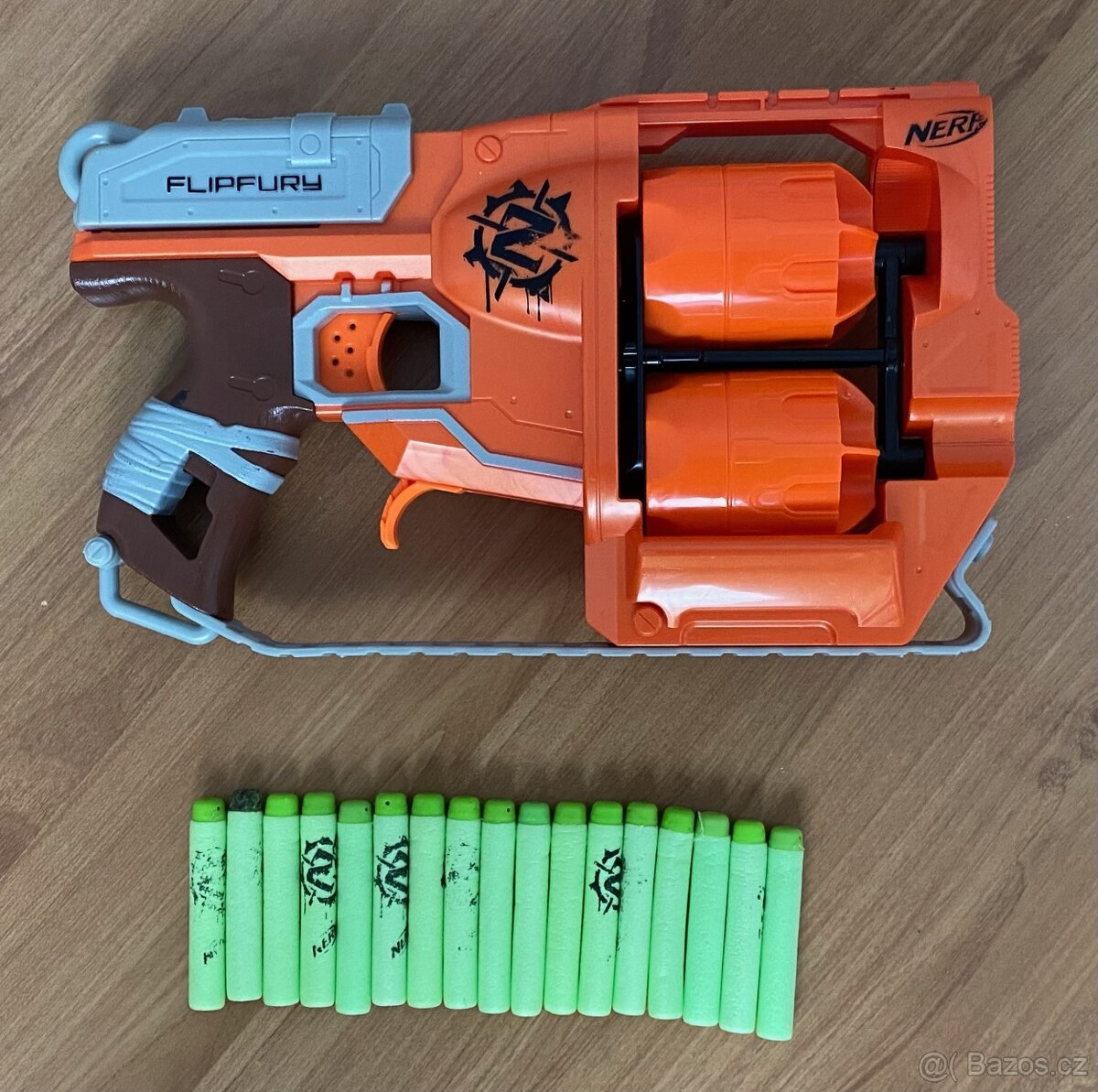 Nerf pistole Zombie strike + 5 nábojů NAVÍC - 2