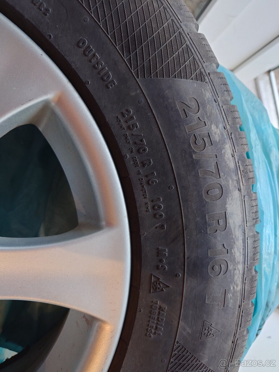 zimní pneu+alu ráfky 6,5Jx16H2 - 2
