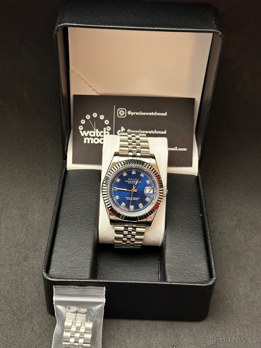 Seiko mod Datejust Blue - 2