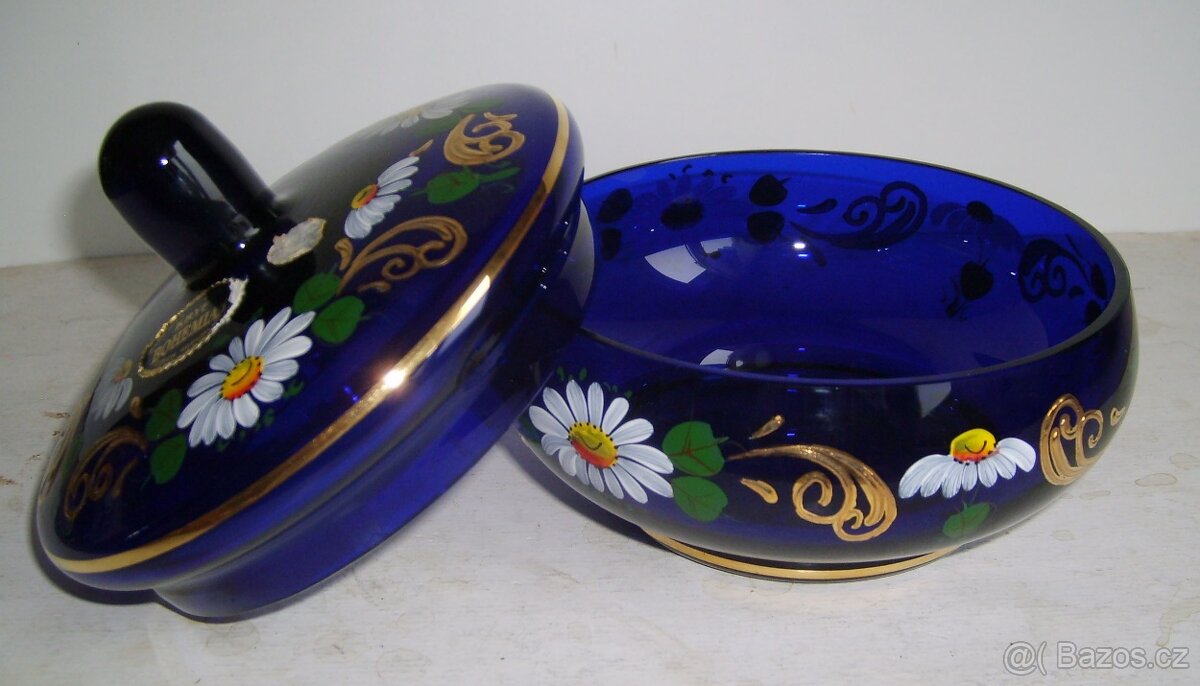 Cukřenka skleněné malovaná - 2