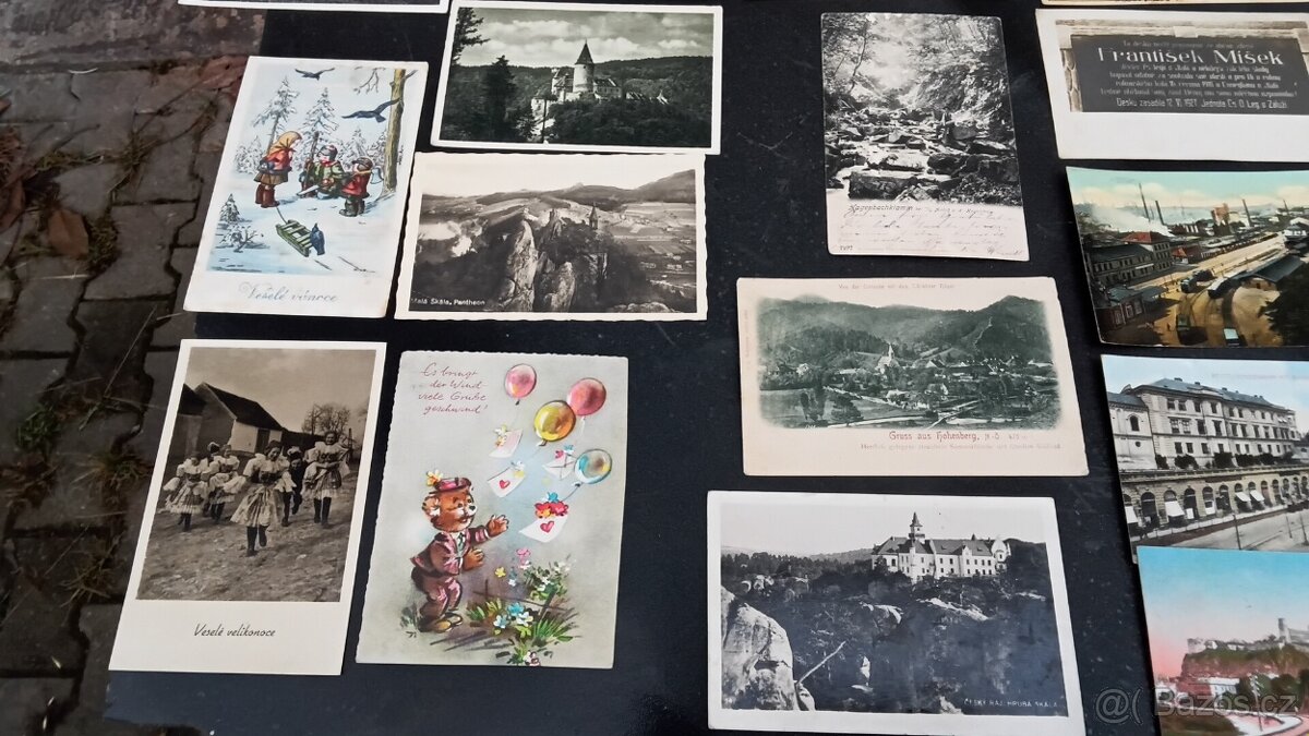 Pohledy staré různé žánry ,Kříž dřevěný . - 2