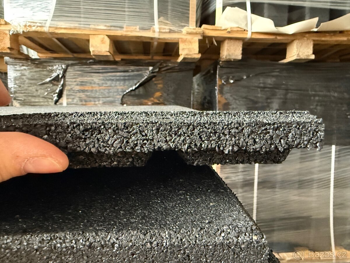 Gunová podlaha 3cm tloušťka 100x100 - 2